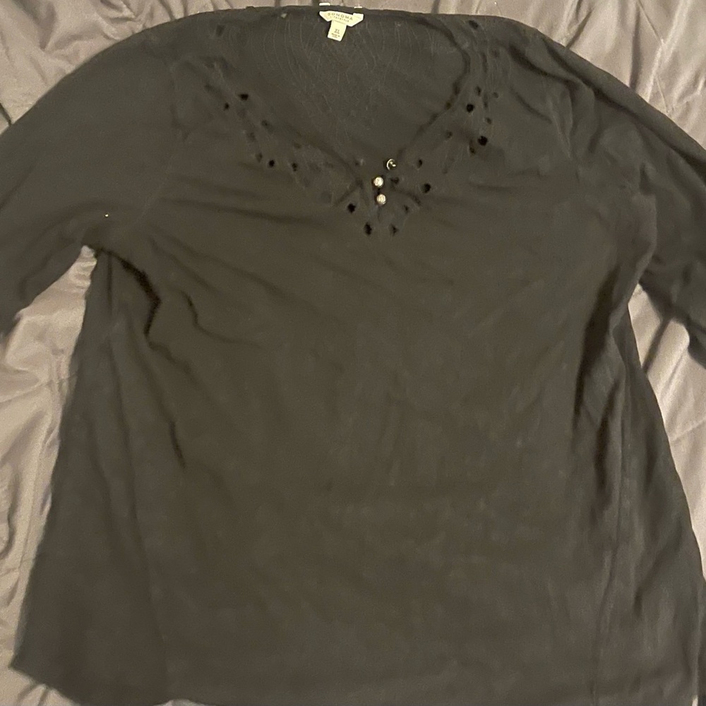 Elegant Black Women's Blouse